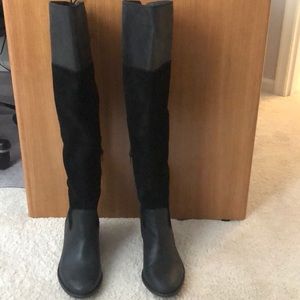 Lucky Brand Over the knee leather and suede boots